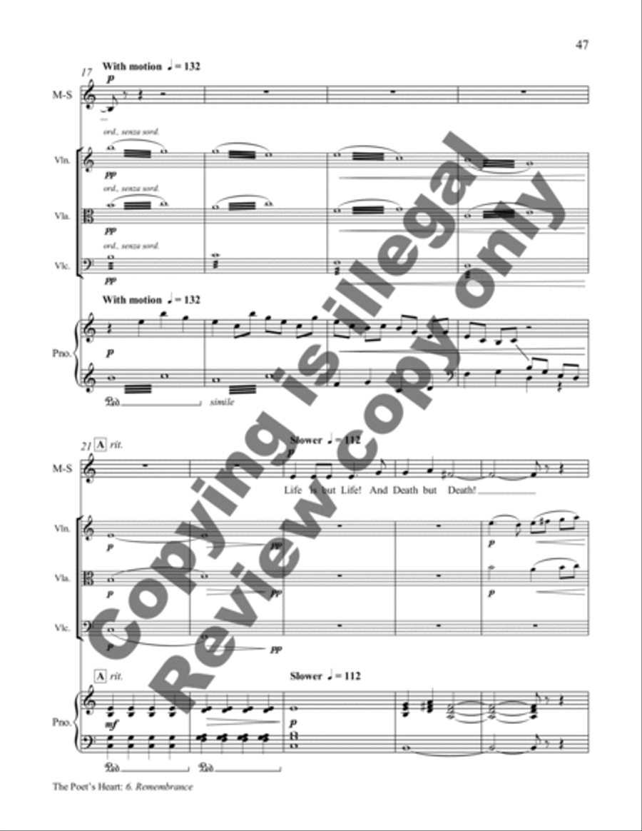 The Poet's Heart Piano Quartet scores gallery preview page 24