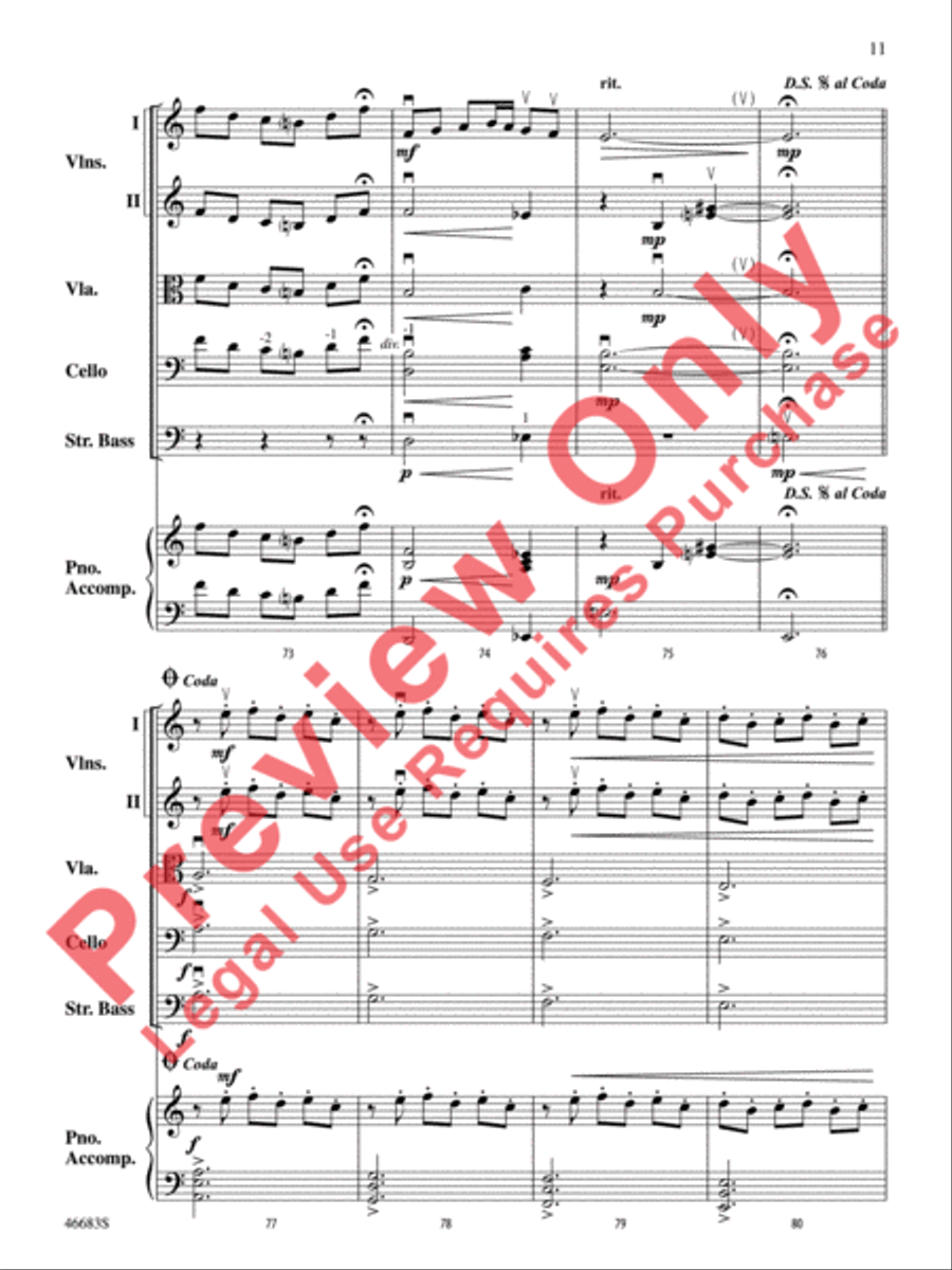 Legend of Asturias String Orchestra scores gallery preview page 12