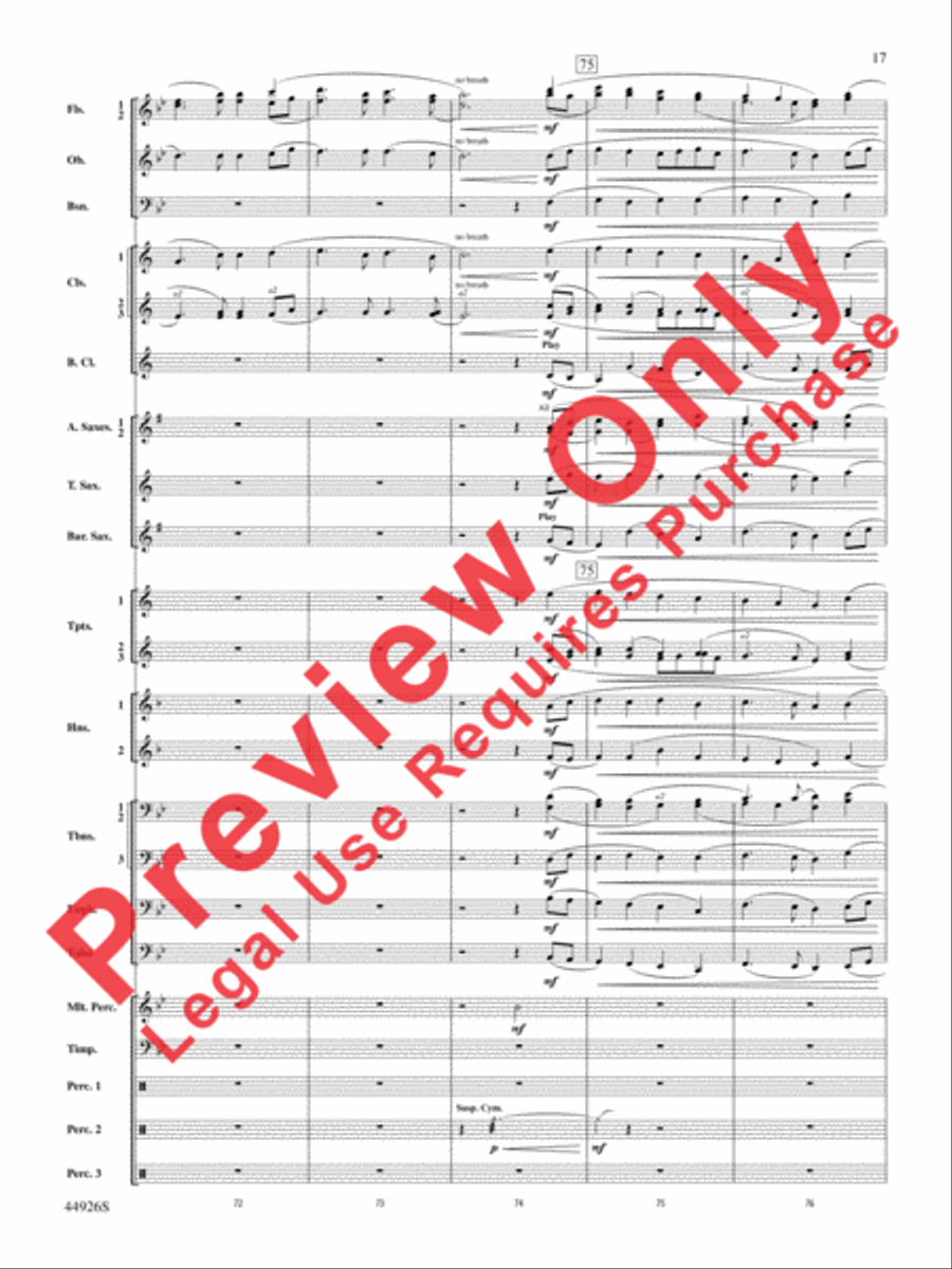 Australiana Concert Band scores gallery preview page 18