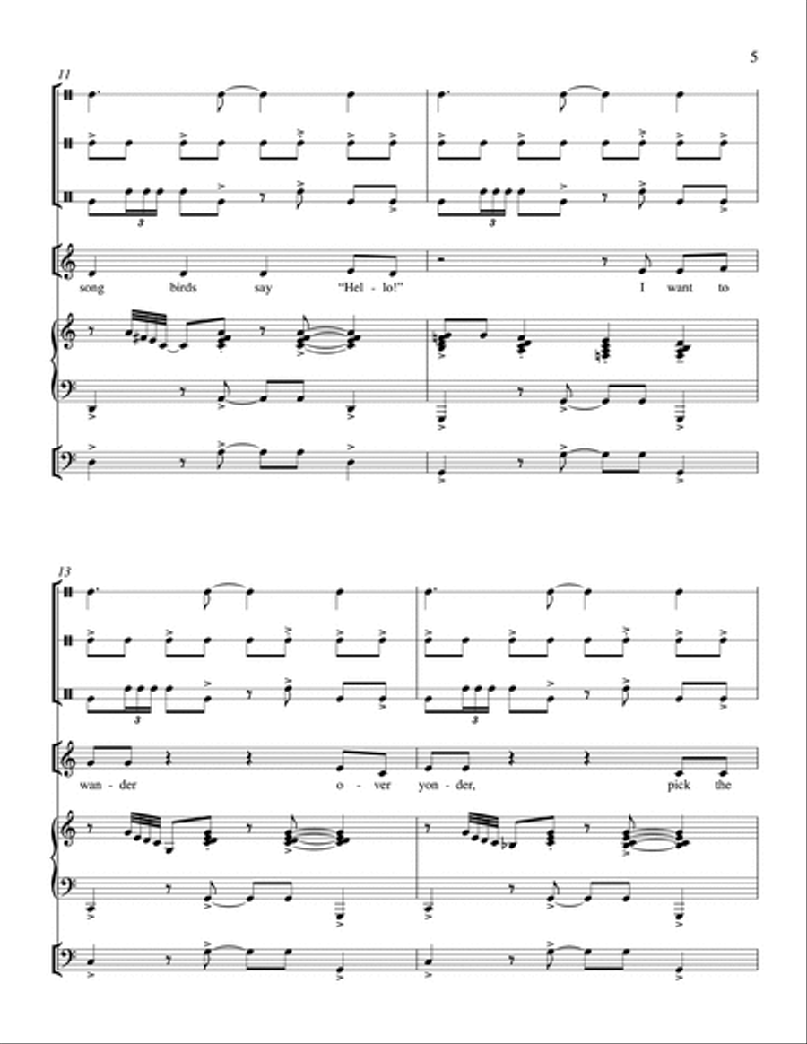 Where the Orange Blossoms Grow Choir scores gallery preview page 5