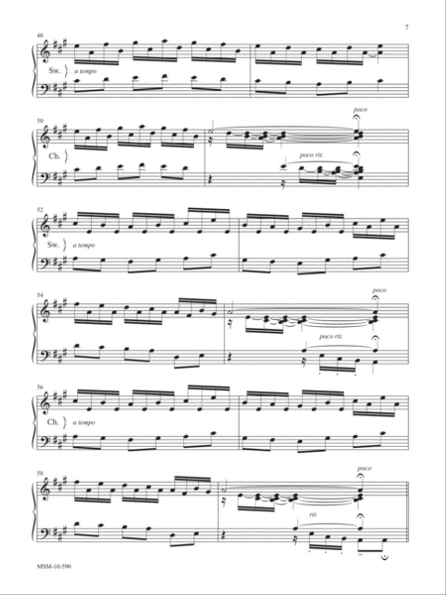 Come, Thou Fount of Every Blessing Organ Variations on Nettleton Organ scores gallery preview page 6