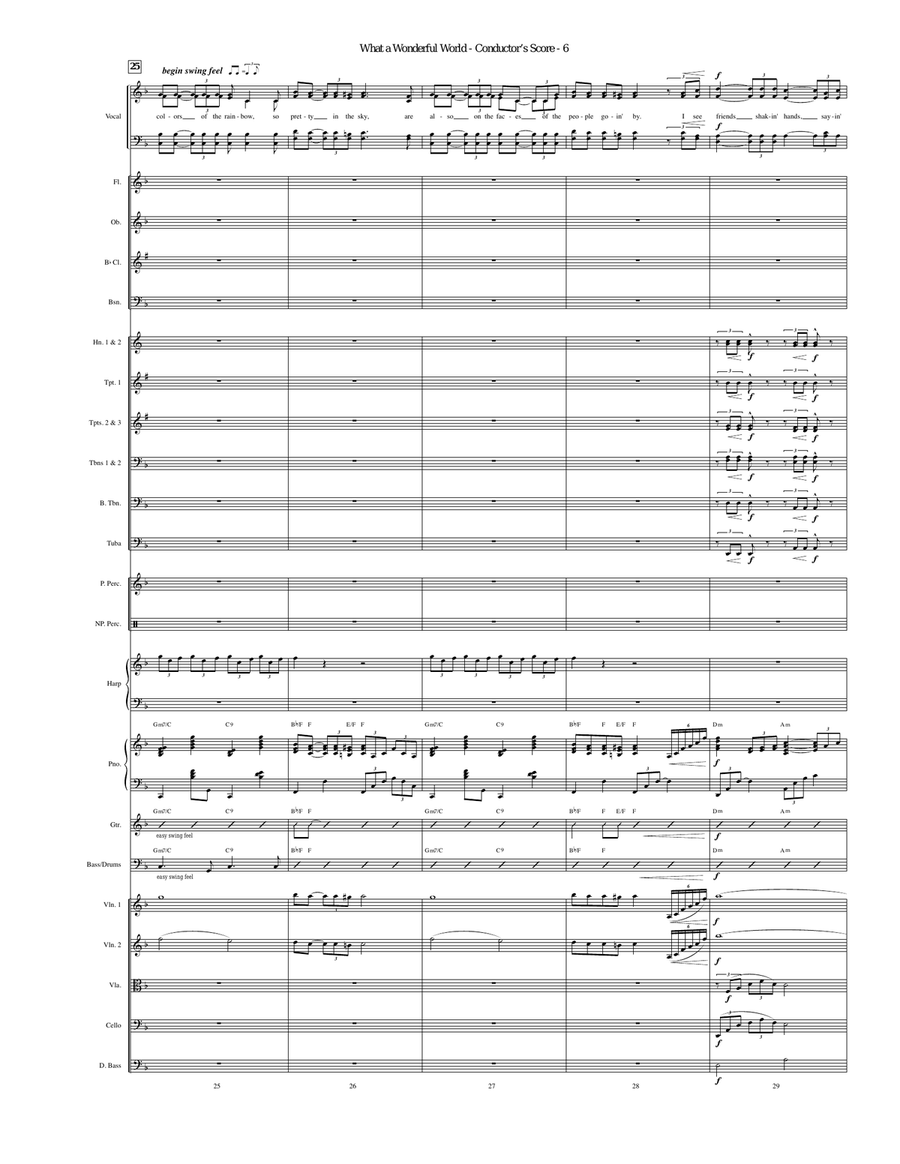 What A Wonderful World - Full Score Choir scores gallery preview page 6