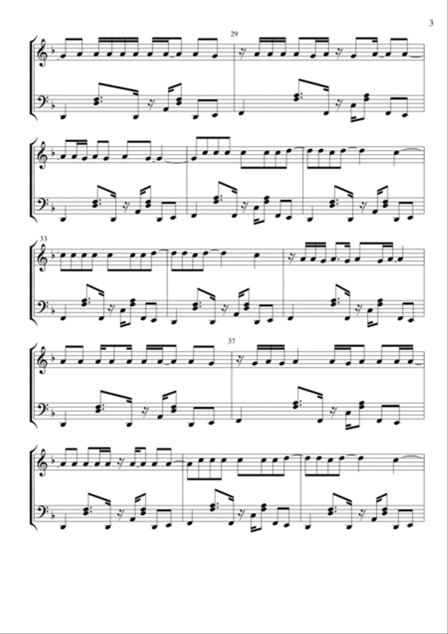 Scar Tissue Scar Tissue Piano Solo scores gallery preview page 3