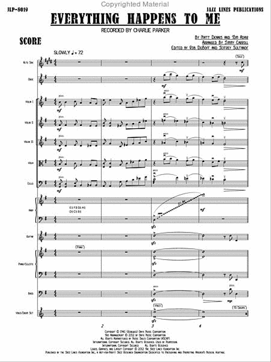 Everything Happens To Me Everything Happens To Me Orchestra scores gallery preview page 4
