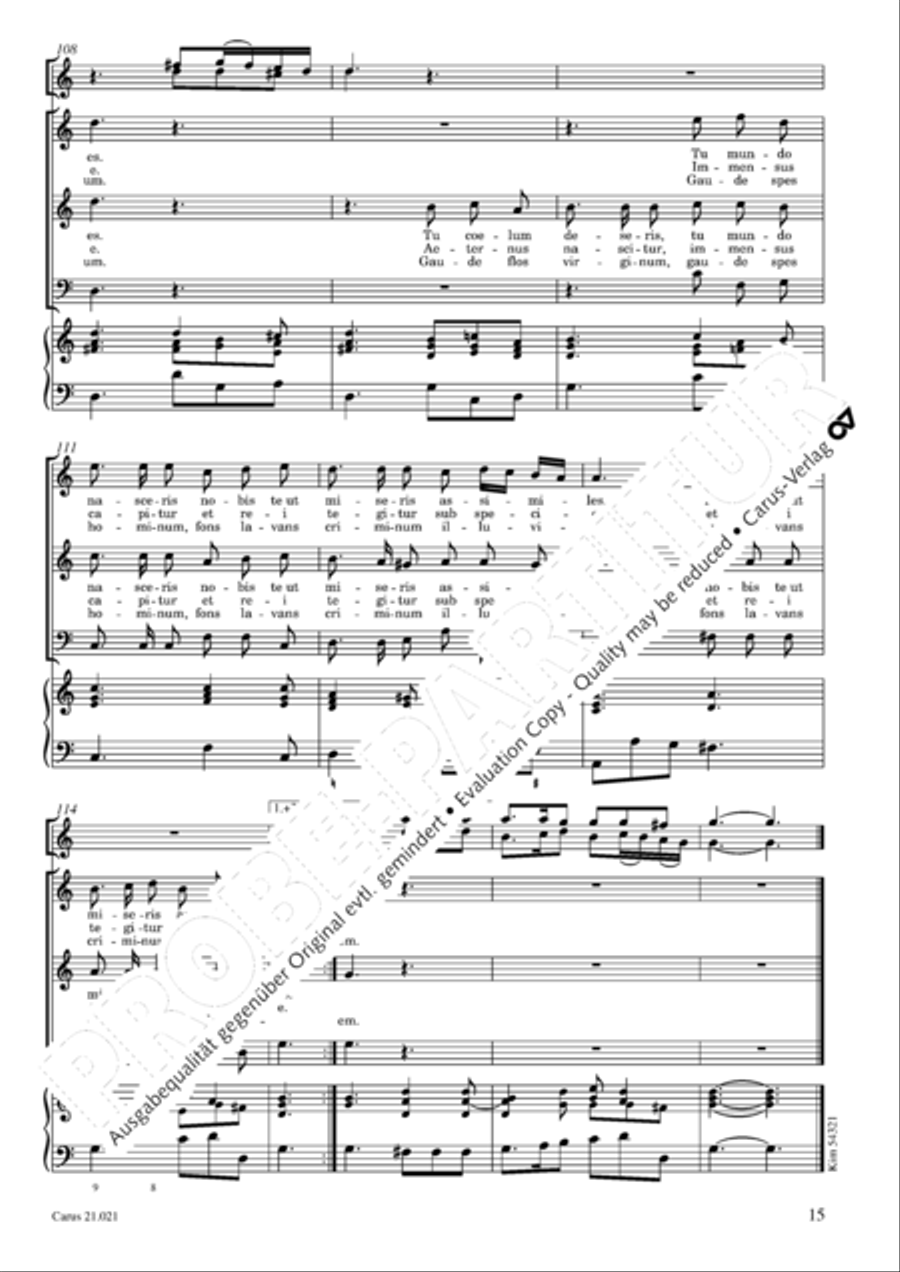 Canticum in nativitatem Domini Choir scores gallery preview page 16