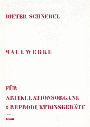 Maulwerke Organ/electronics