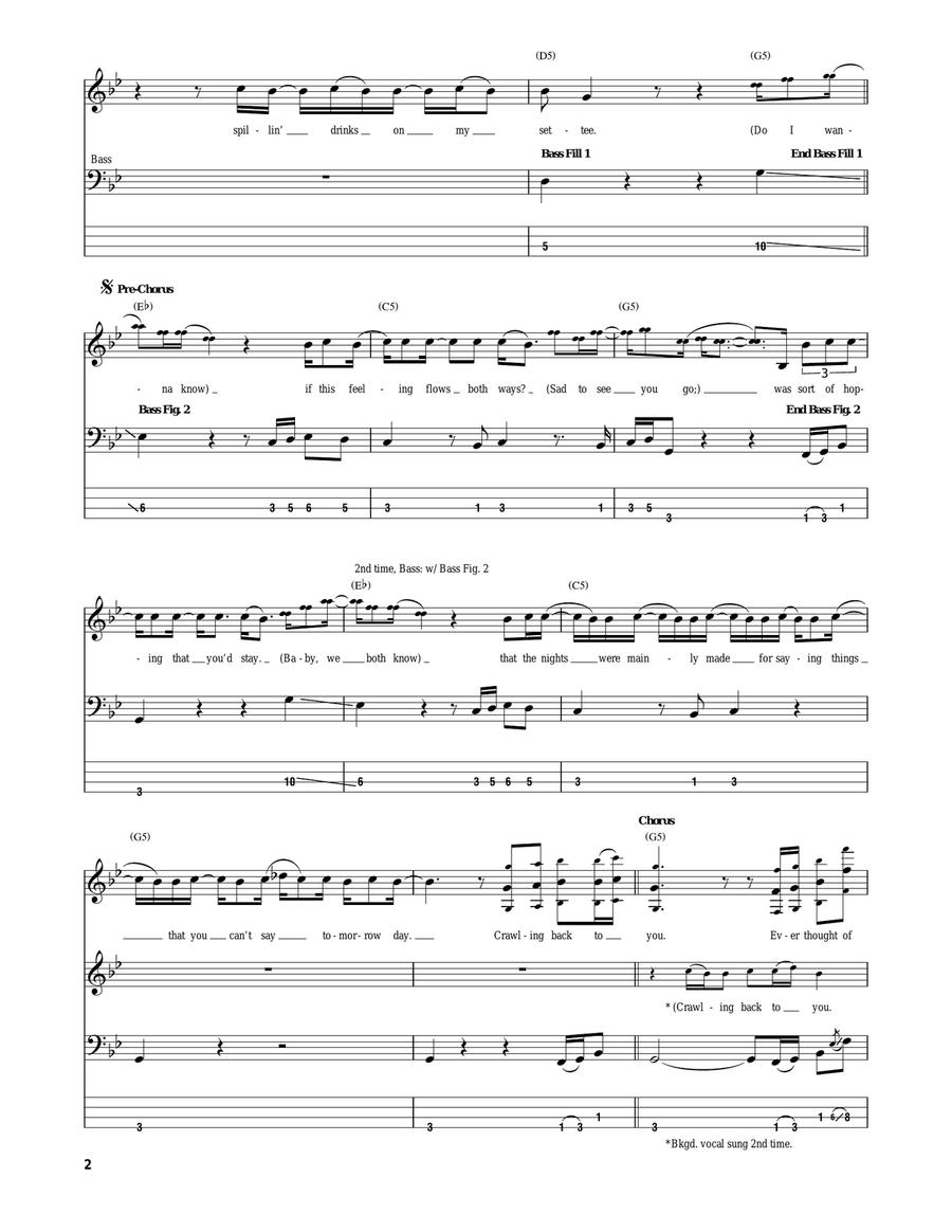 Do I Wanna Know? Guitar Tablature scores gallery preview page 2