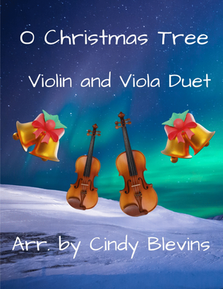 Book cover for O Christmas Tree, for Violin and Viola Duet