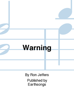 Book cover for warning