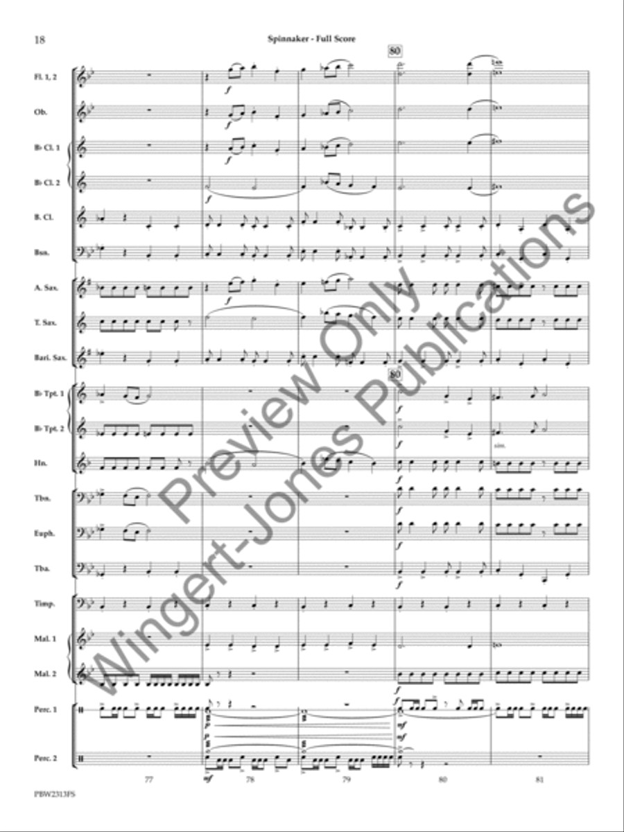 Spinnaker Spinnaker Concert Band scores gallery preview page 19