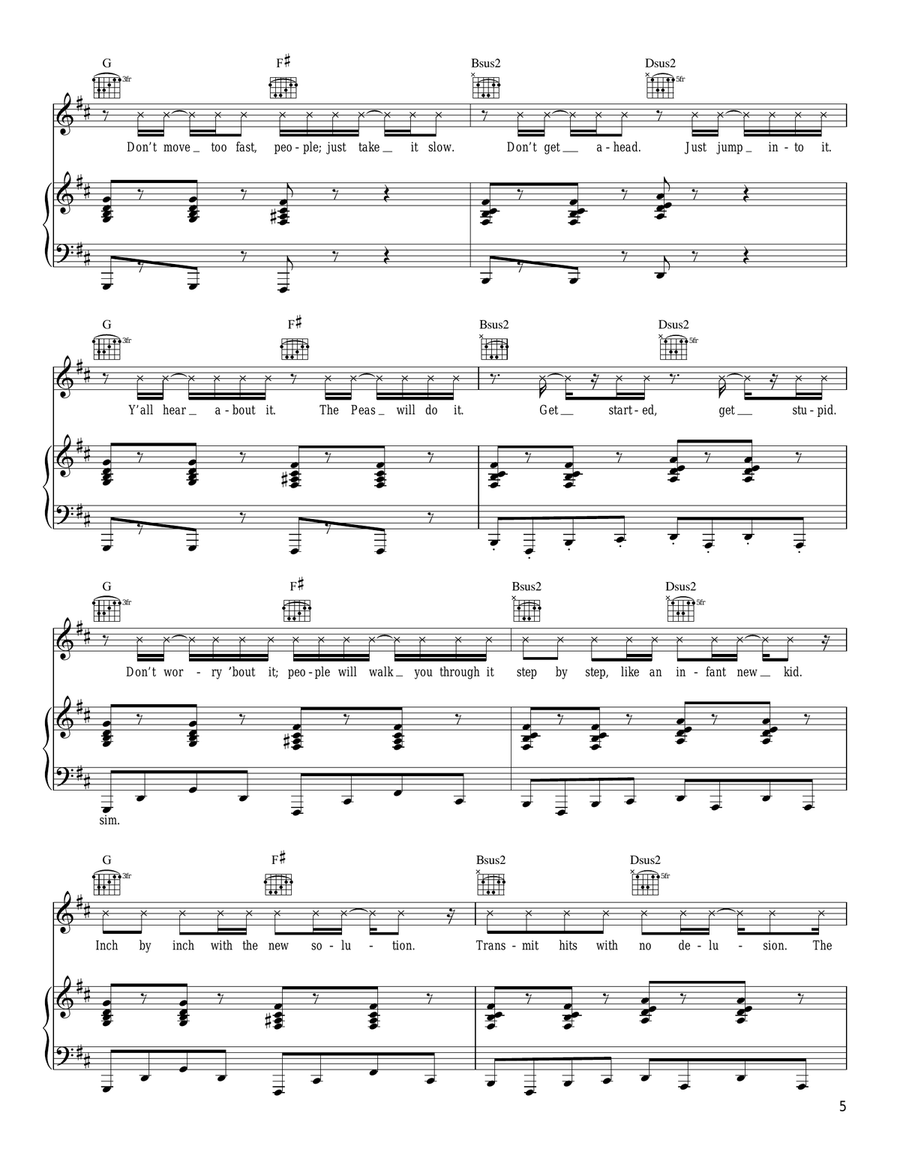Let's Get It Started Acoustic Guitar scores gallery preview page 5