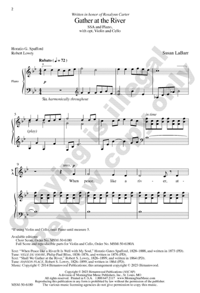 Gather at the River (Choral Score)