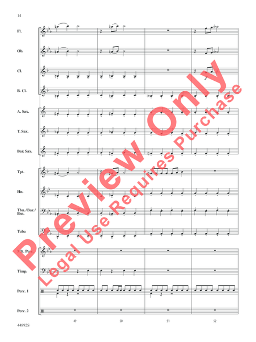 Zephyr Concert Band scores gallery preview page 15