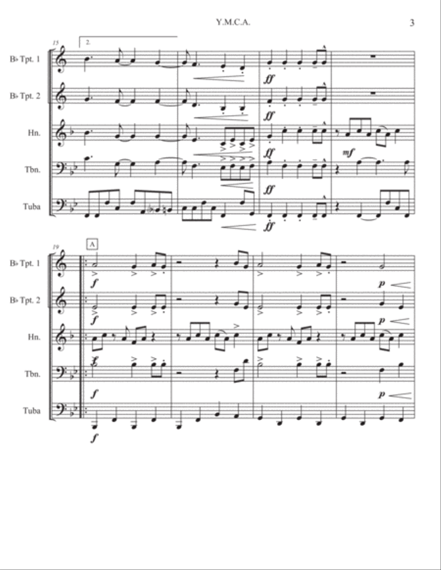 Y.M.C.A. Brass Quintet scores gallery preview page 4