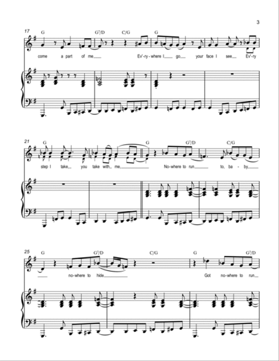 Nowhere To Run Voice scores gallery preview page 3