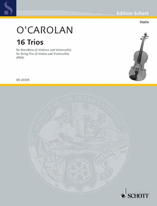 Book cover for 16 Trios For 2 Violins And Cello (viola) Separate Viola Part