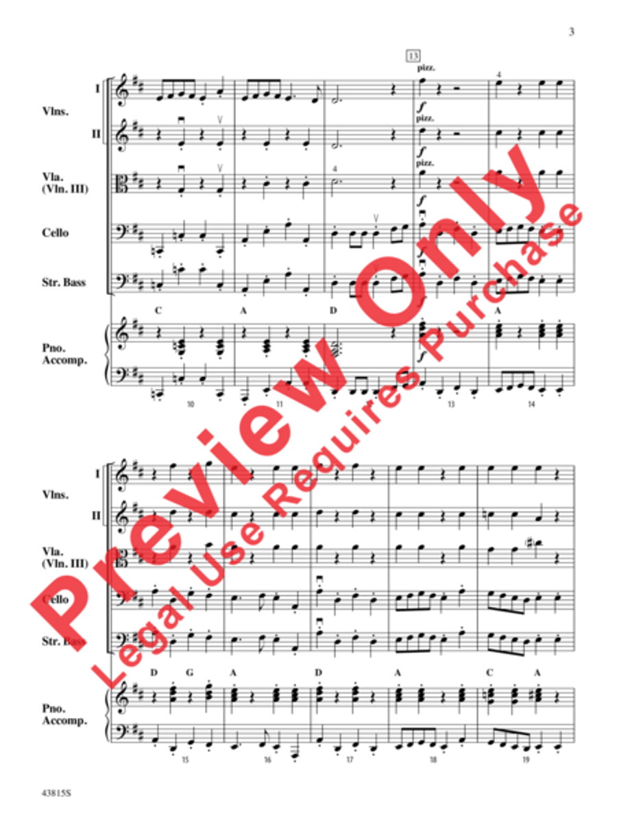 A Revolutionary War Tale String Orchestra scores gallery preview page 4