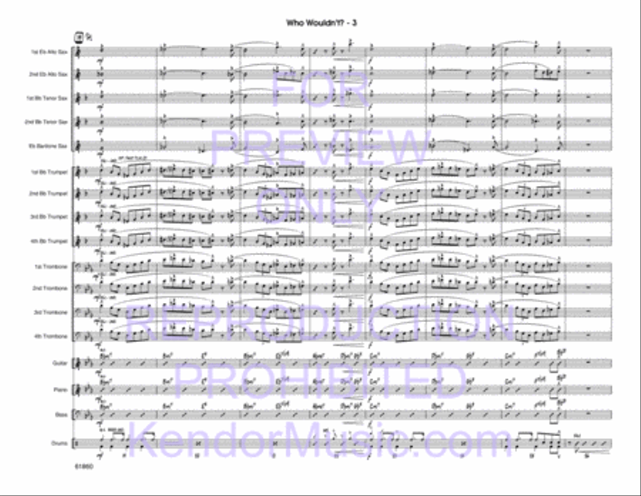 Who Wouldn't? Jazz Ensemble scores gallery preview page 4