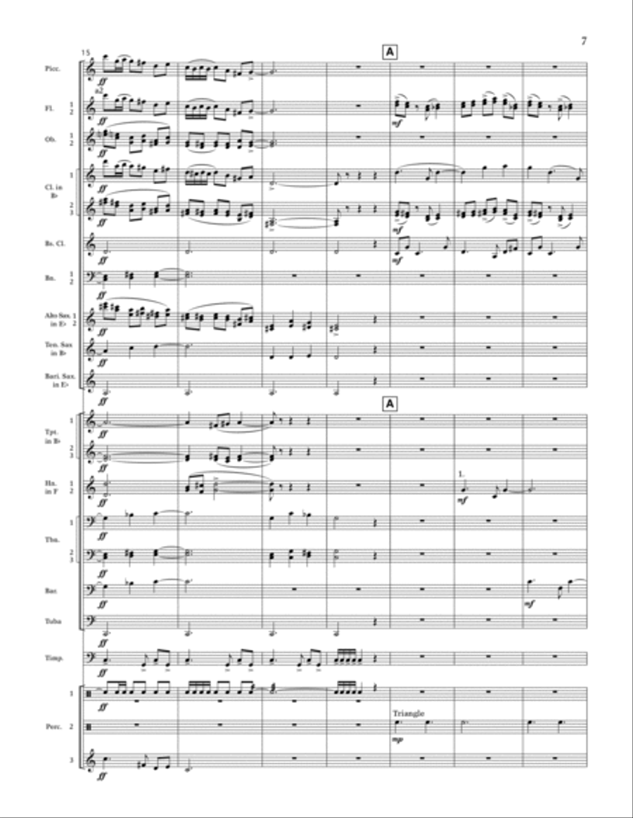 Sempre Avanti - Full Score Concert Band scores gallery preview page 5