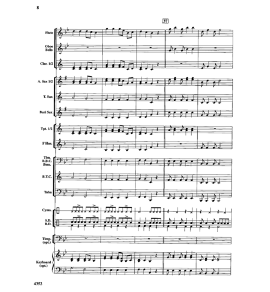 Hometown Hoedown Concert Band scores gallery preview page 9