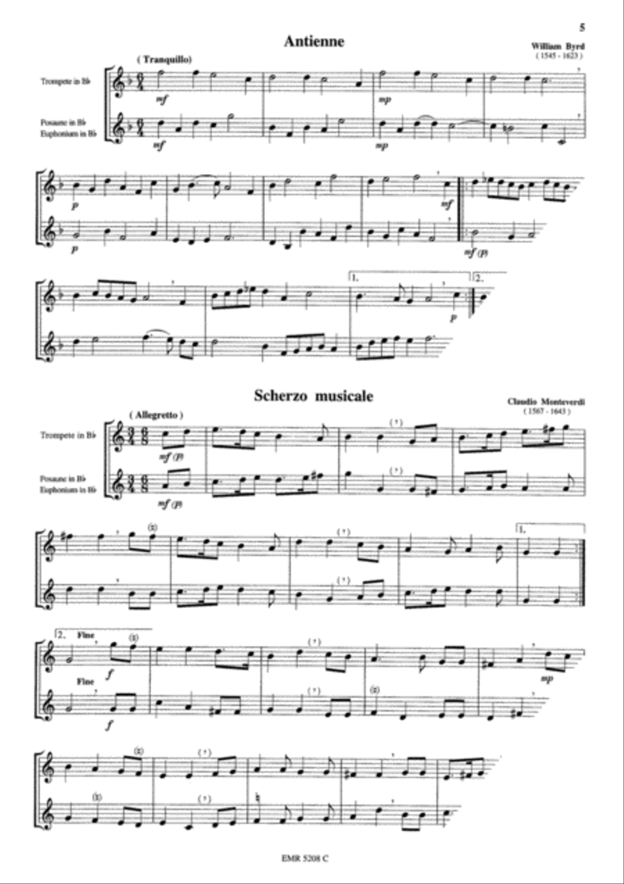 31 Duos Faciles Brass Ensemble scores gallery preview page 6