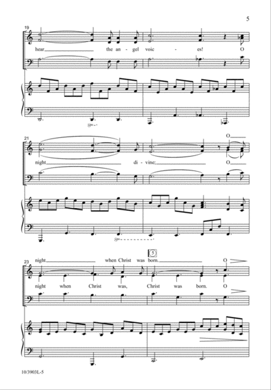 Holy Night, Silent Night Holy Night, Silent Night 3-Part scores gallery preview page 6