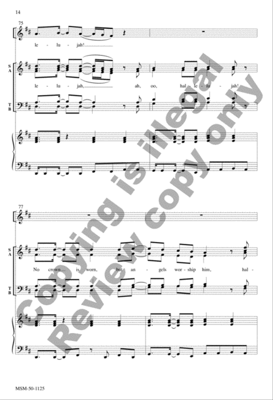 A King Is Born 4-Part scores gallery preview page 14