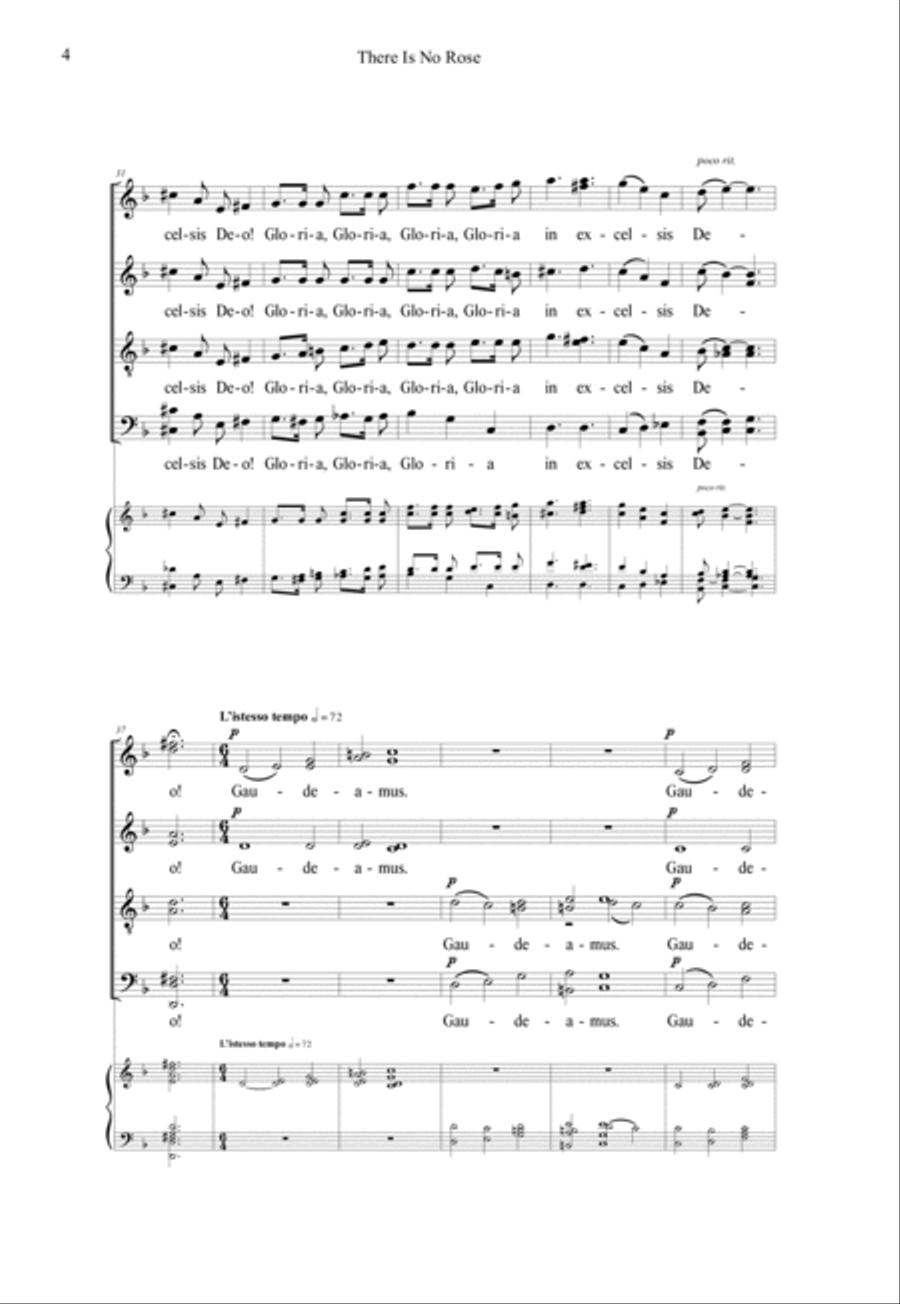 There Is No Rose Divisi scores gallery preview page 4
