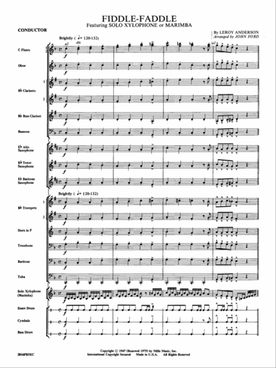 Fiddle-Faddle Concert Band scores gallery preview page 19