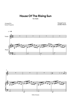 House of the Rising Sun - for Violin - with play along