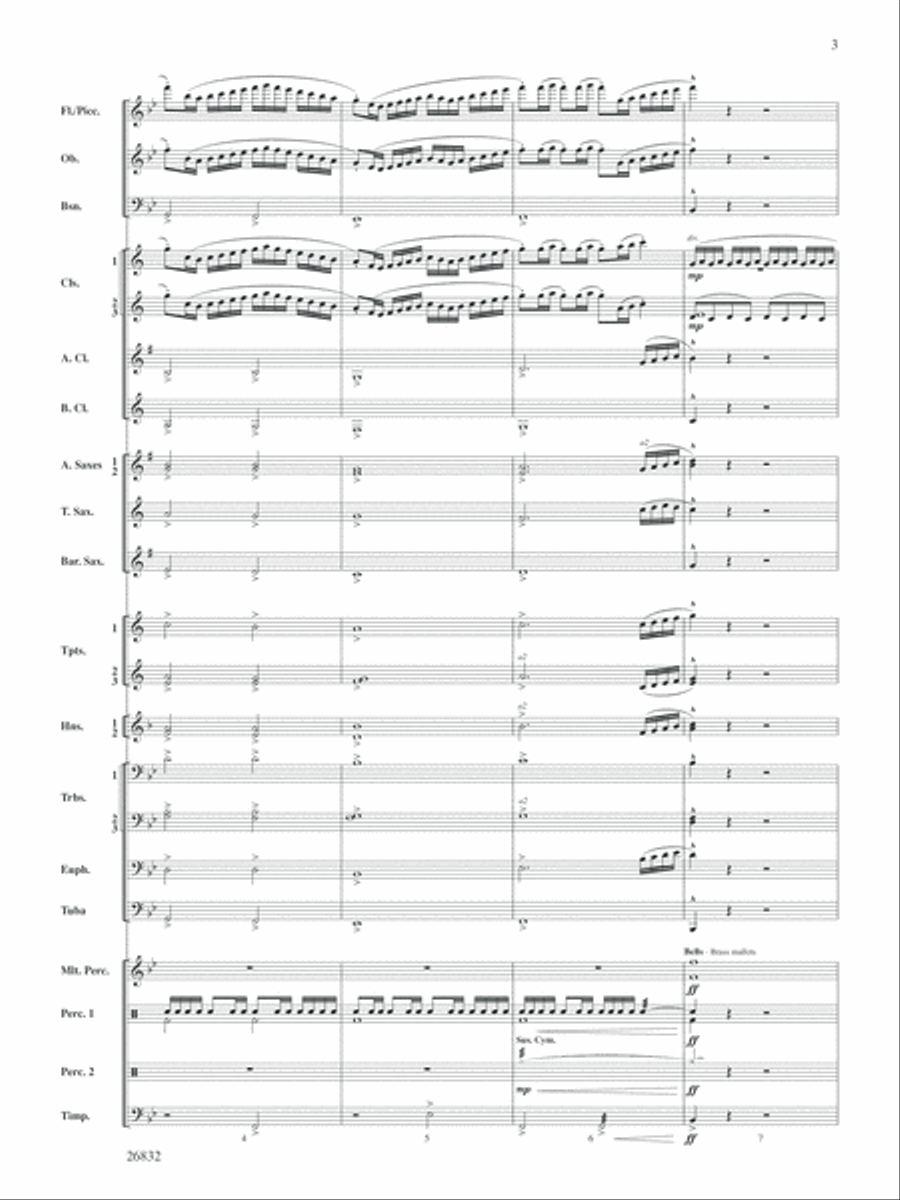 Charleston Harbor Celebration: Score Concert Band scores gallery preview page 3