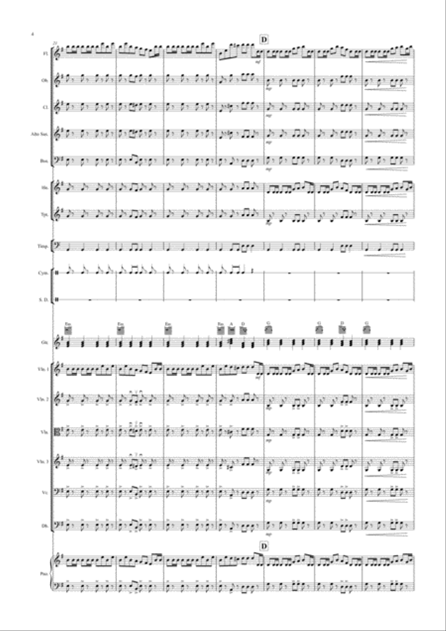 William Tell Overture for School Orchestra (version two) Full Orchestra scores gallery preview page 4