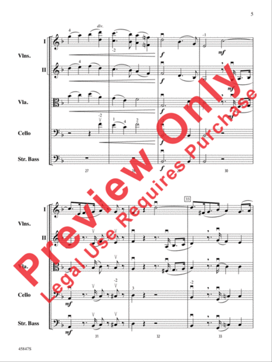 March of the Priests String Orchestra scores gallery preview page 5