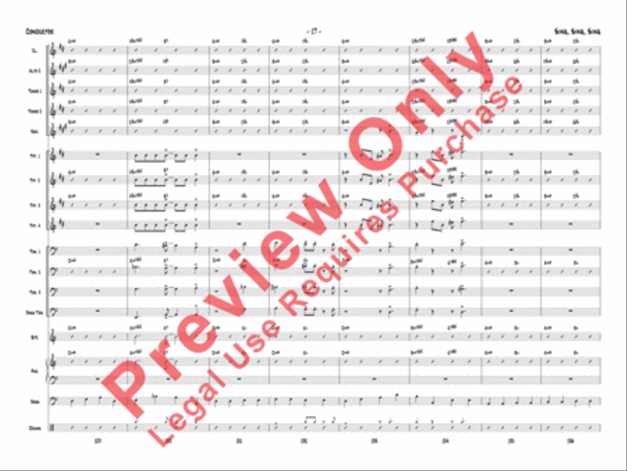 Sing, Sing, Sing Jazz Ensemble scores gallery preview page 20