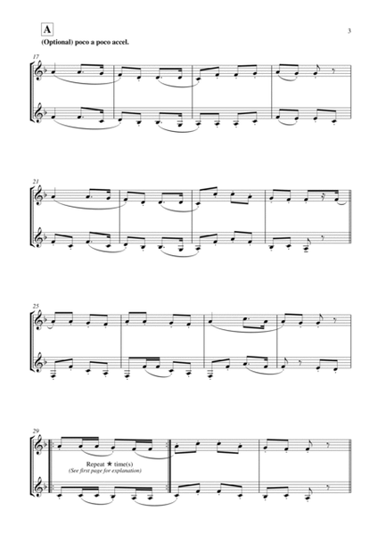 The Rattlin' Bog (for Eb-clarinet duet, suitable for grade 4 or above) image number null