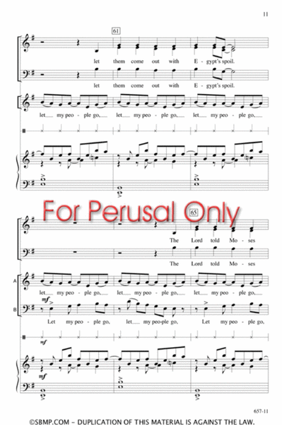 Go Down, Moses - SATB Octavo image number null