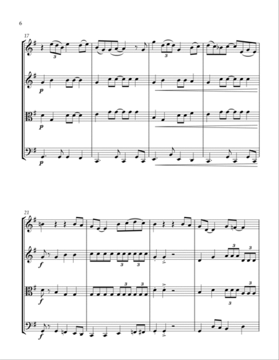 How Sweet It Is (to Be Loved By You) String Quartet scores gallery preview page 6