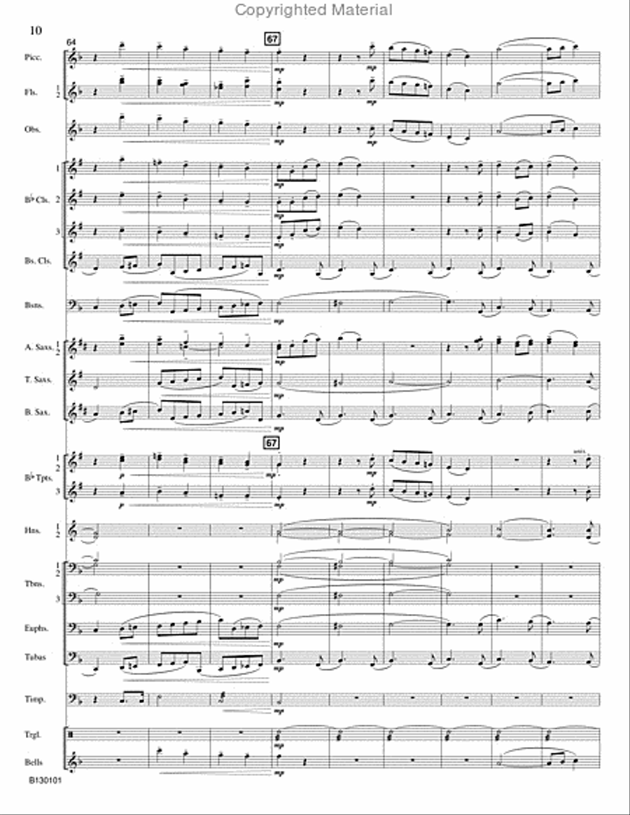 River Mist River Mist Concert Band scores gallery preview page 11