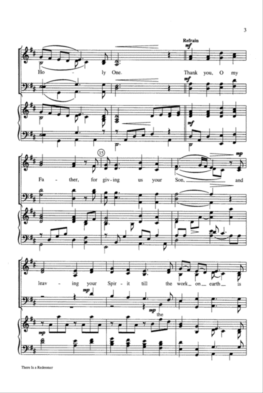 There Is a Redeemer 4-Part scores gallery preview page 3