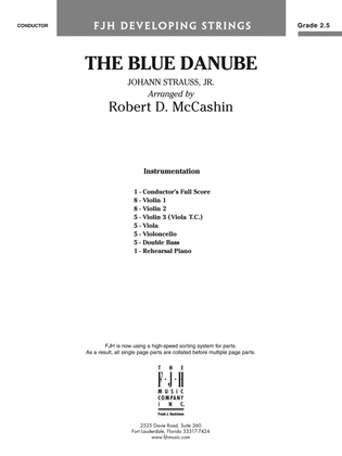 The Blue Danube: Score