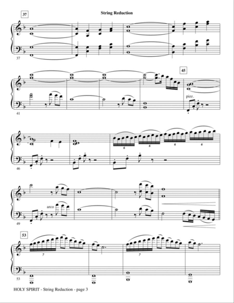 Holy Spirit - Keyboard String Reduction Choir scores gallery preview page 3
