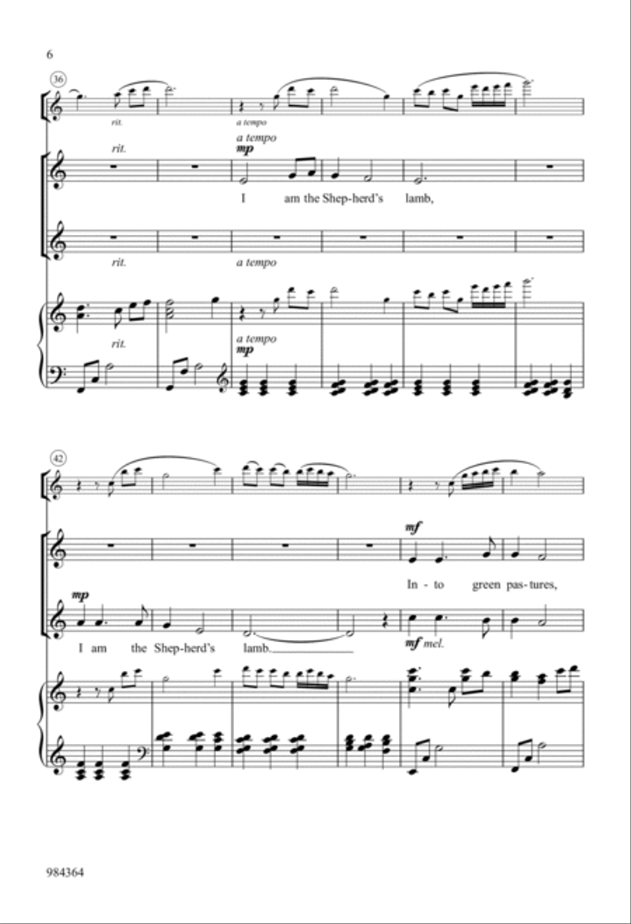 I Am a Child of God 2-Part scores gallery preview page 5