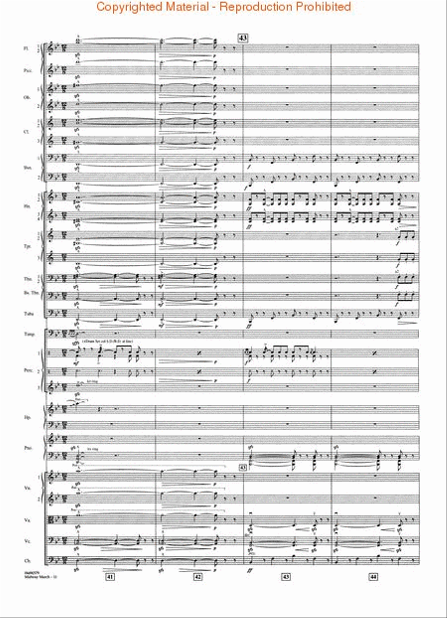 Midway March Midway March Full Orchestra scores gallery preview page 4