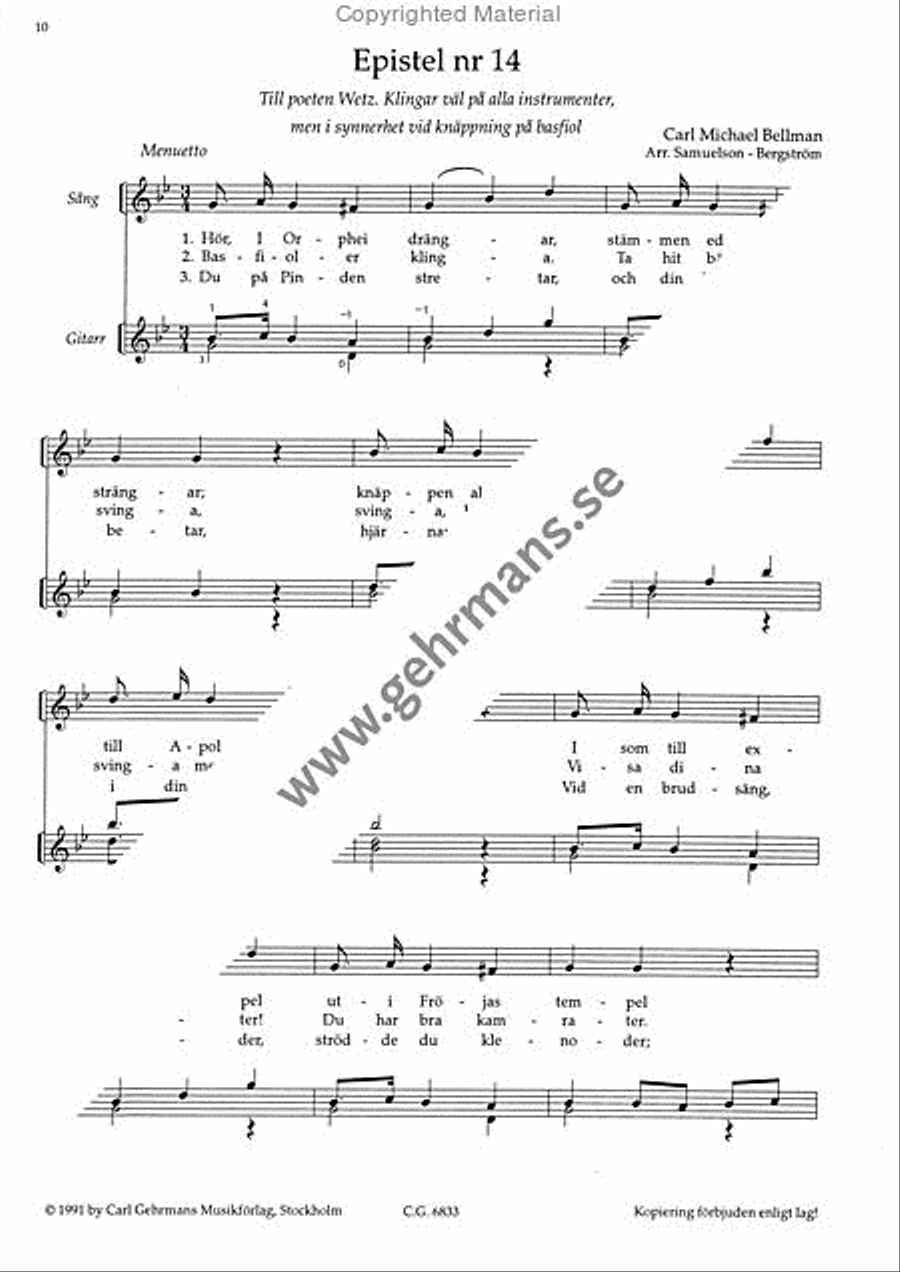 Nitton epistlar Nitton epistlar Guitar scores gallery preview page 4