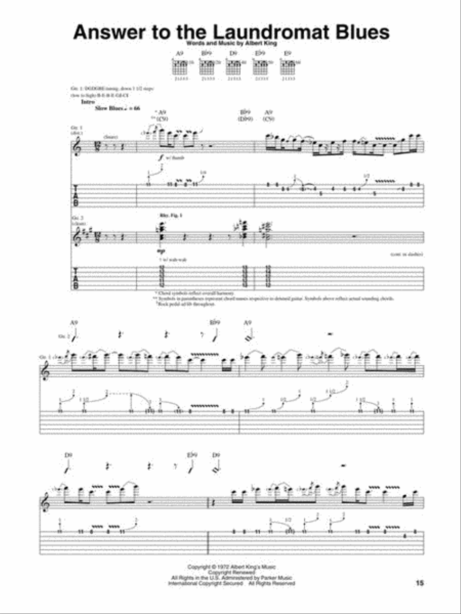 The Very Best of Albert King Electric Guitar scores gallery preview page 7