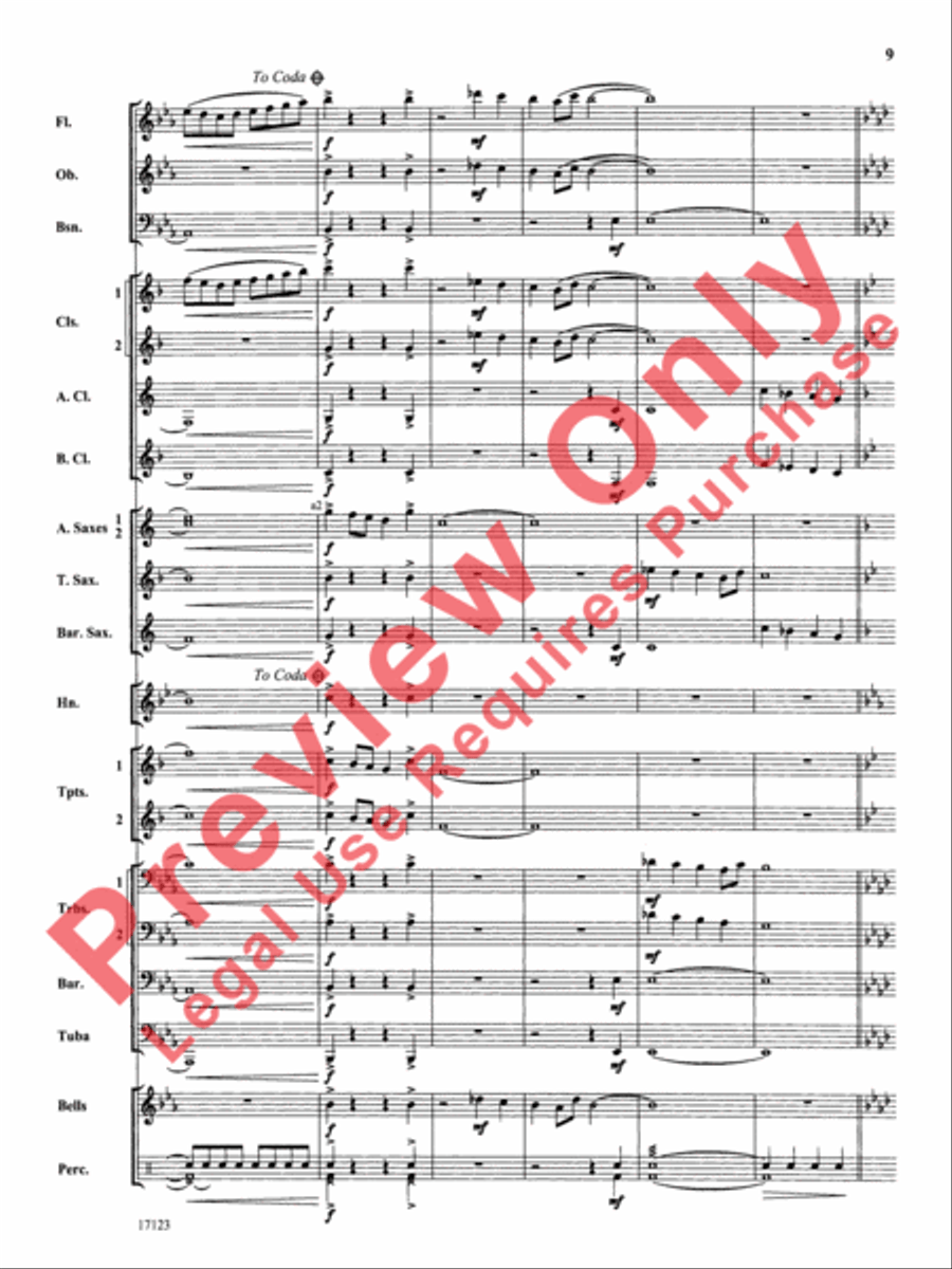 Westbrook March Concert Band scores gallery preview page 10