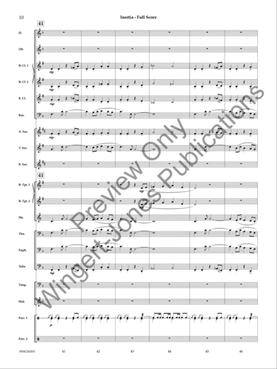 Inertia Concert Band scores gallery preview page 11