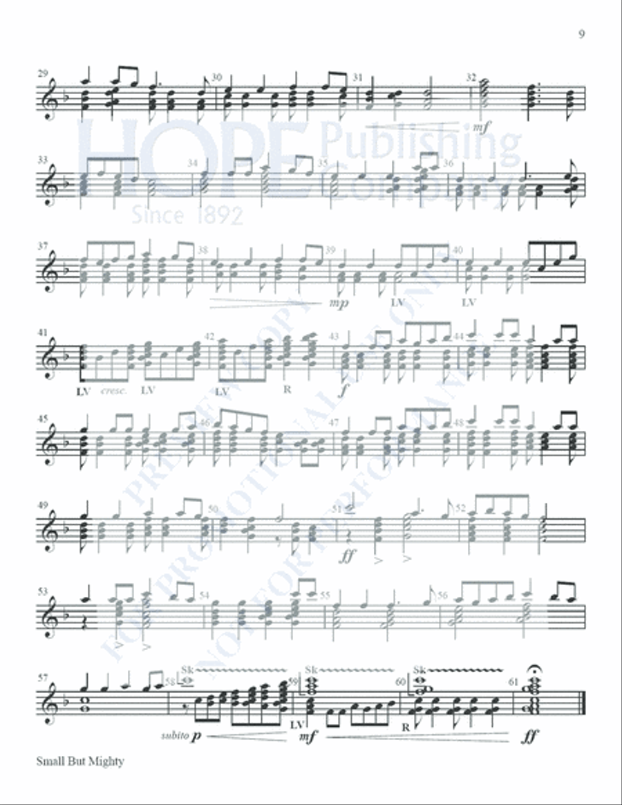 Small But Mighty Vol 1 for 12 Bells Handbell Choir scores gallery preview page 10