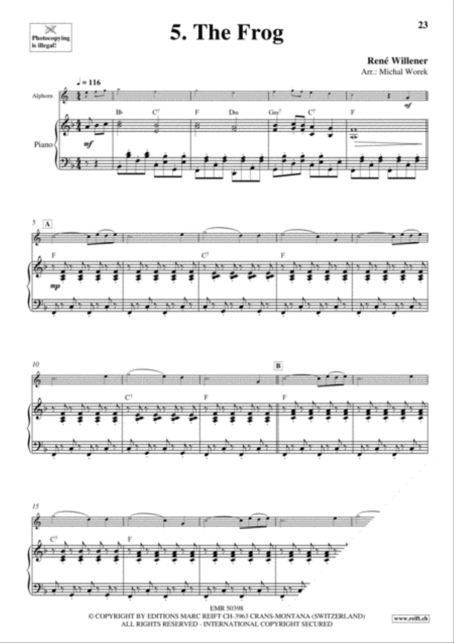 20 Alphorn Solos Volume 2 Piano Accompaniment scores gallery preview page 7
