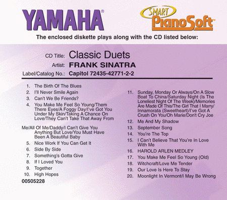 Frank Sinatra - Classic Duets - Piano Software